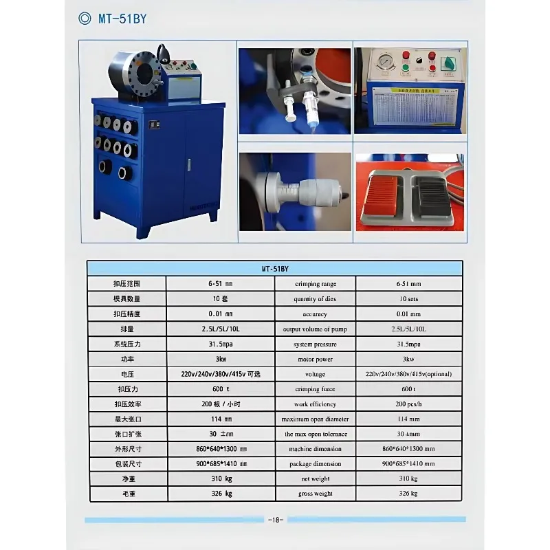

Direct Export Factory MT-51BY MT-51WS-1 MT-51GG MT-51GG-2 Hose Crimping Tool Hydraulic Pipe Cutter Press Machine Tube Crimping