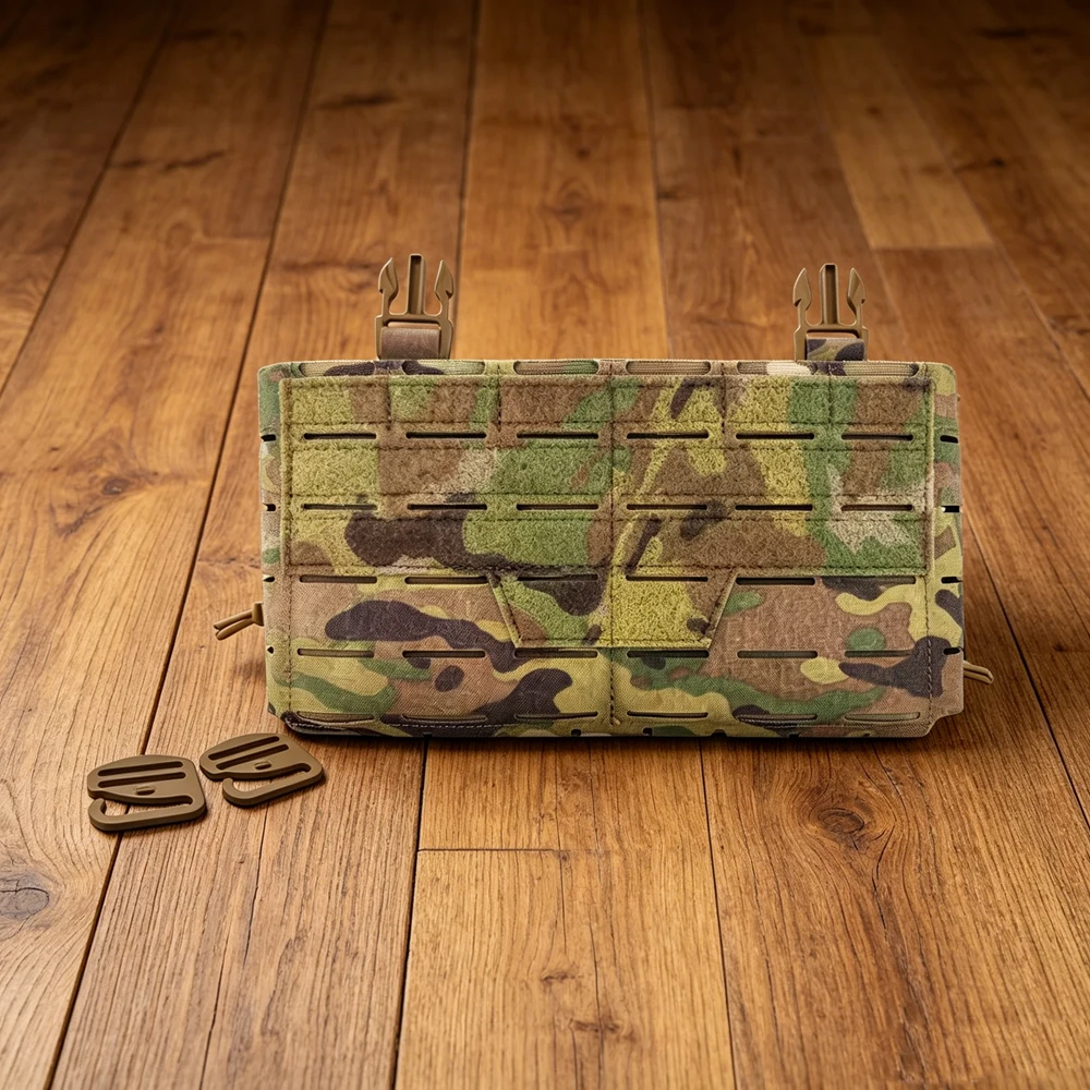 Tactical Chest Panel Bag Main Body Front for ARC Placard V4 Vest Triple 5.56 Magazine Storage Pouch