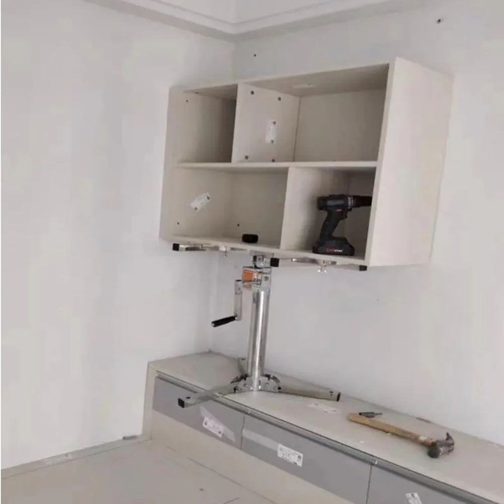 Portable Hanging Cabinet Installation Supporting Artifact Bathroom Cabinet Small Lift Household Installation Bracket Foldable