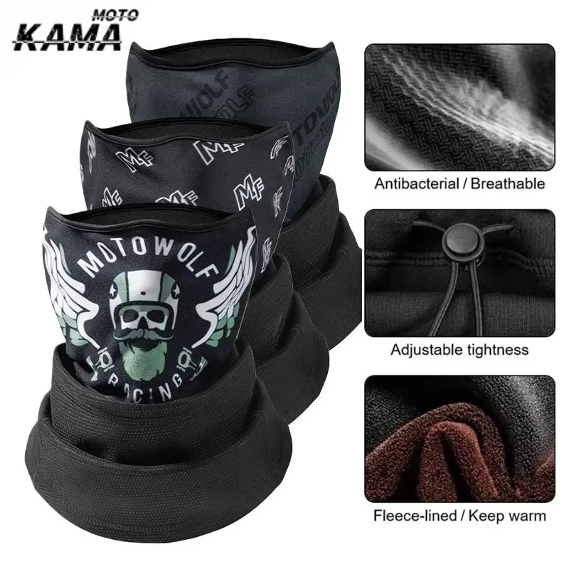 Motowolf Winter Warm Tactical Balaclava For Cycling Hiking Hat Motorcycle MTB Full Face Windproof Mask Thermal Sport Gear