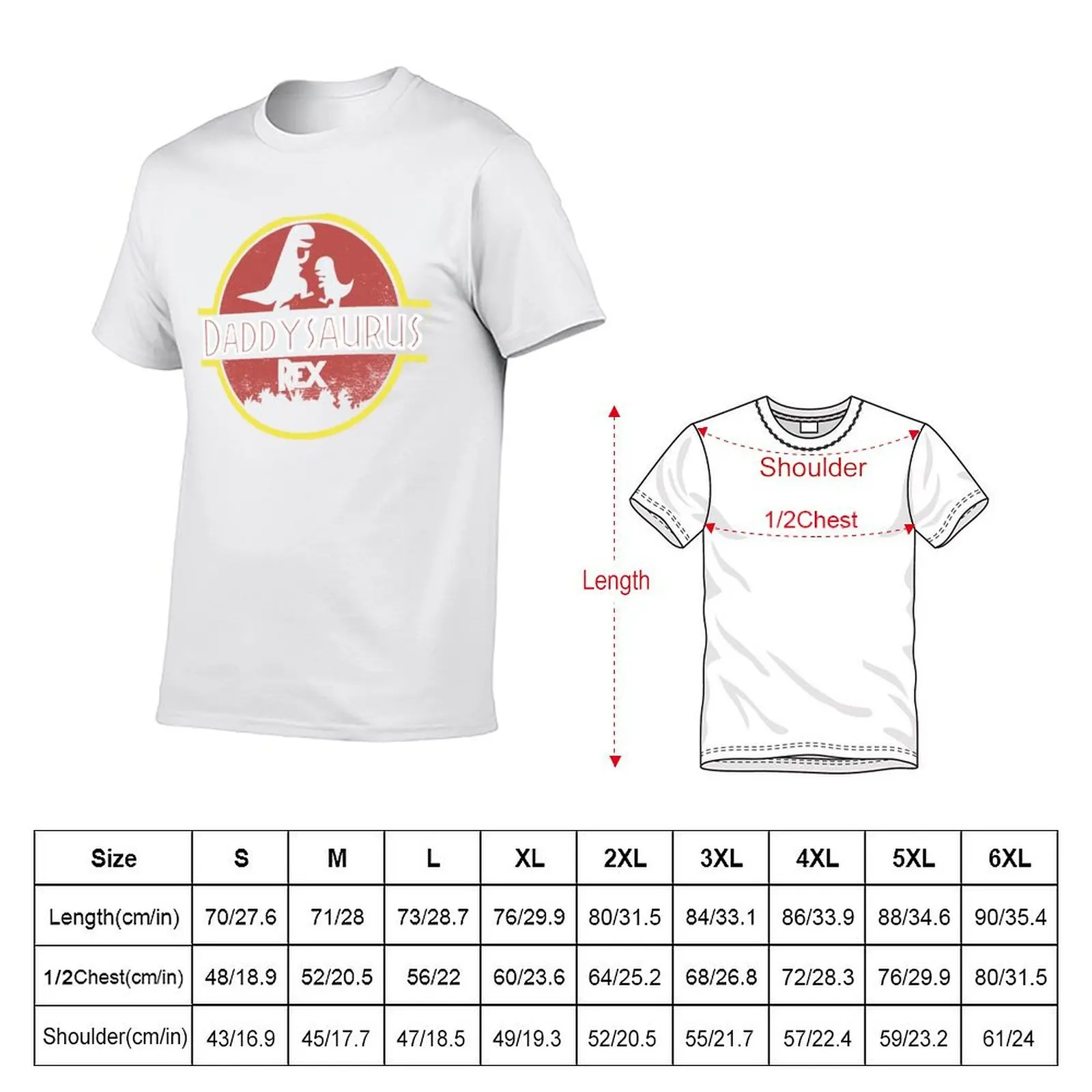 Daddysaurus Rex T-Shirt t shirt man cotton t shirt man casual T-Shirt