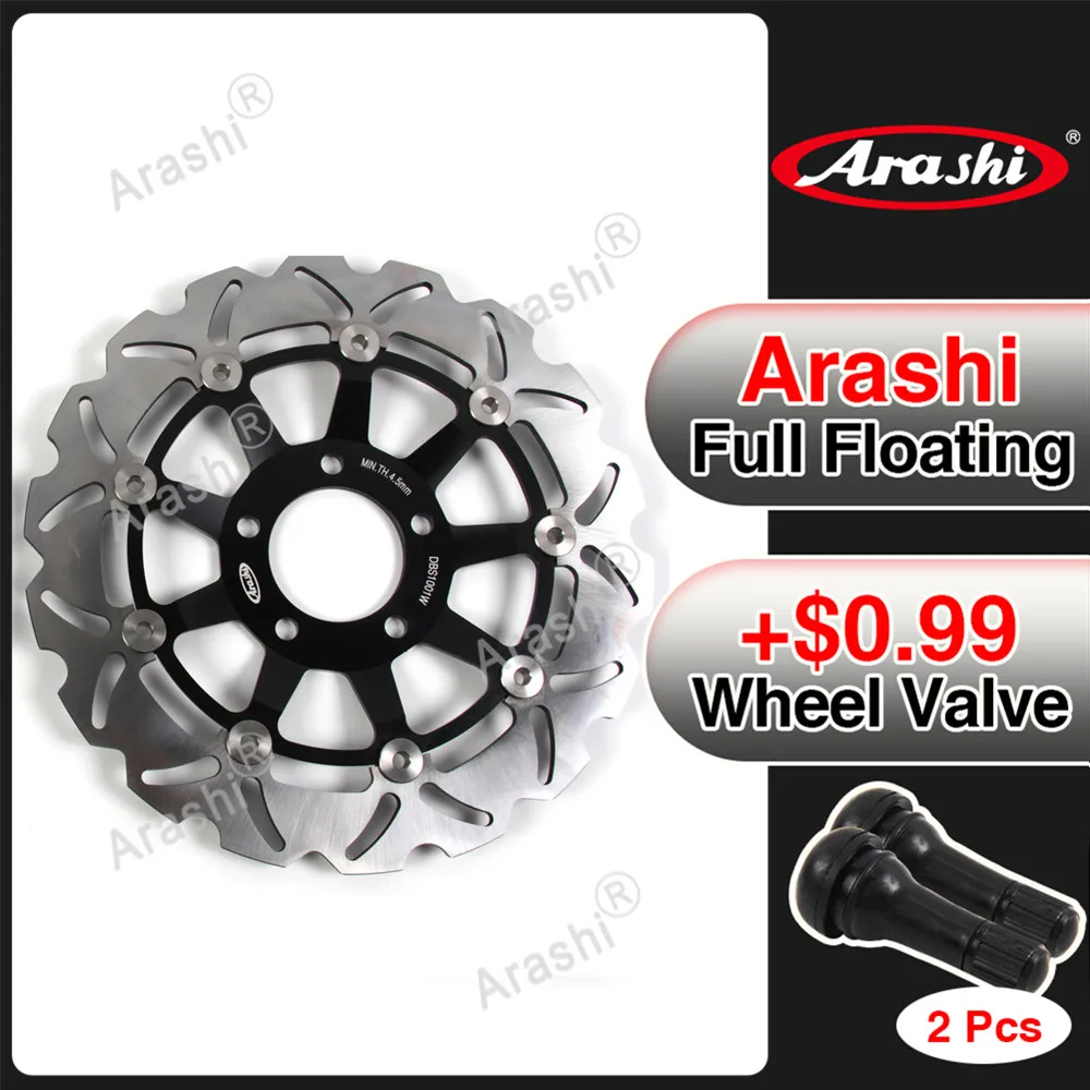 Arashi 1PCS 290mm Motorcycle CNC Floating Front Brake Disk Disc Rotors For SUZUKI GSF600N BANDIT DER./GSF 600 N BANDIT IZO. 2000