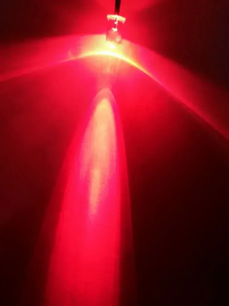 Perles lumineuses rondes pré-câblées, diodes électroluminescentes LED, câble lumineux d'ampoule, lampe de décoration bricolage, blanc chaud et rouge, DC 12V, 5mm, 20cm, 5 pièces, 10 pièces