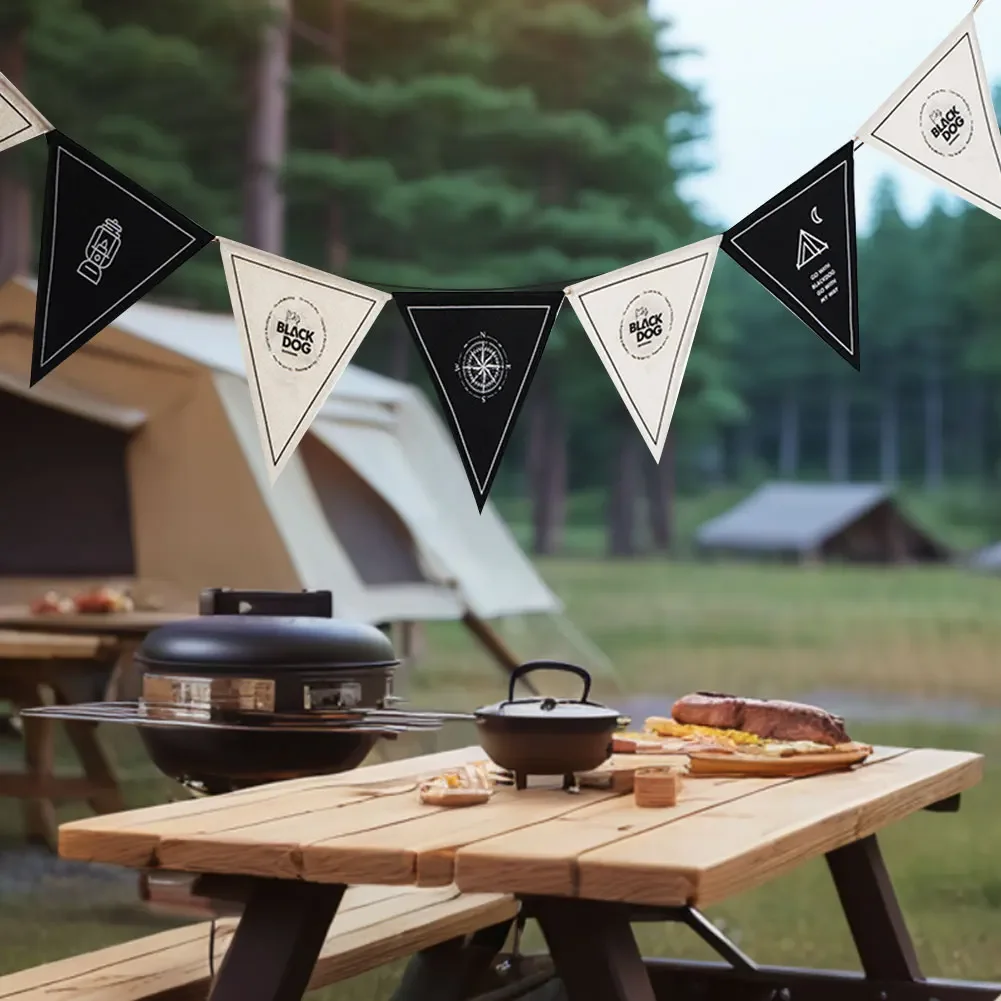 Outdoor camping atmosphere pennant camping party decoration festival team birthday small flag