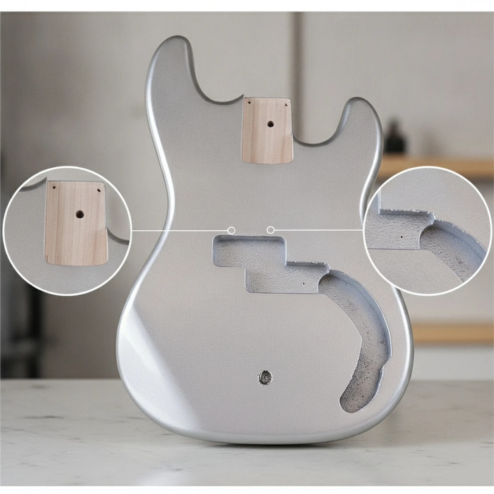 Guitar Body Blank Routed Electric Guitar Body Solid Smooth for Luthiers