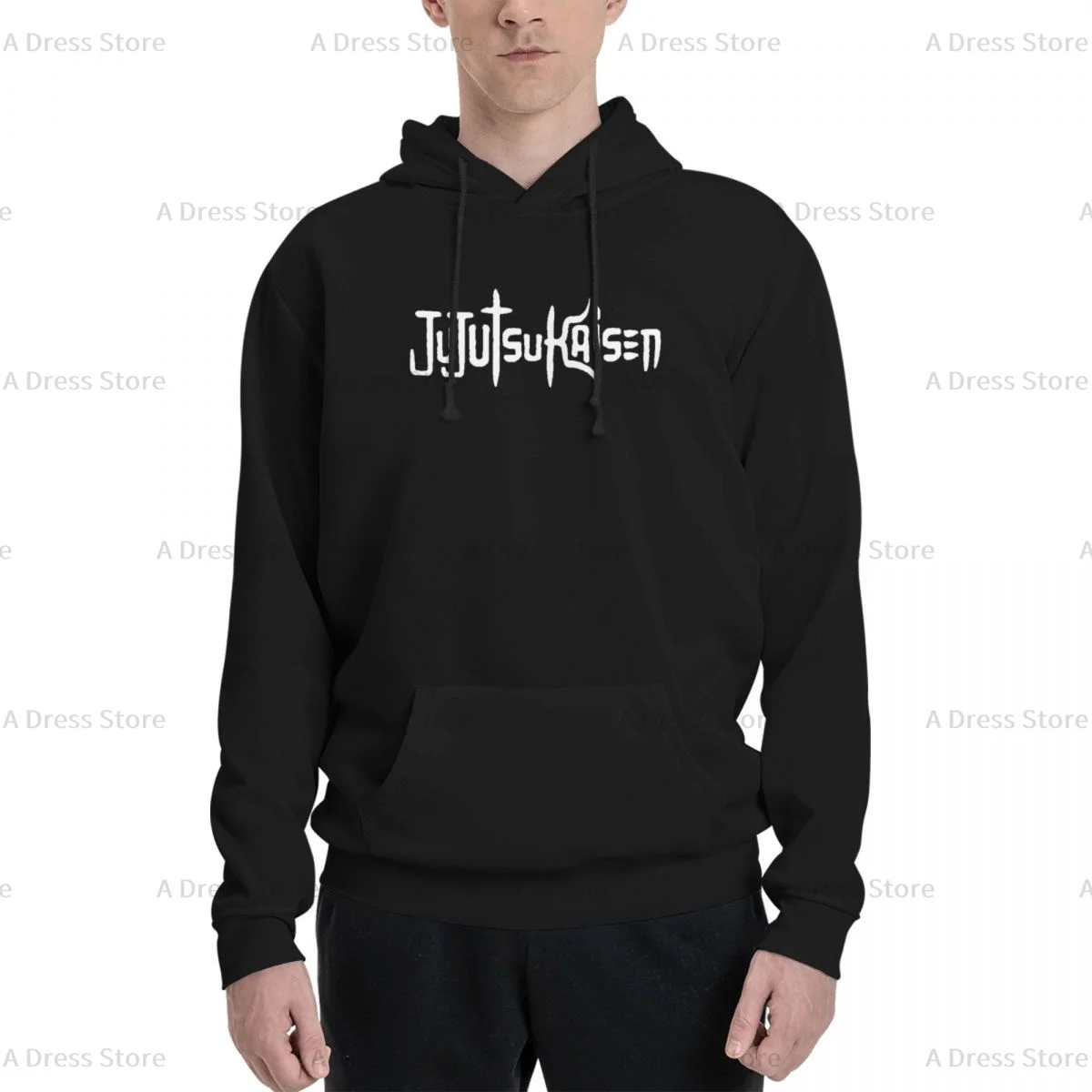 Satoru Gojo Jujutsu Kaisen Polyester Two sided Hot stamping printing Men's Sweater,Unisex Vintage Pullover Hooded