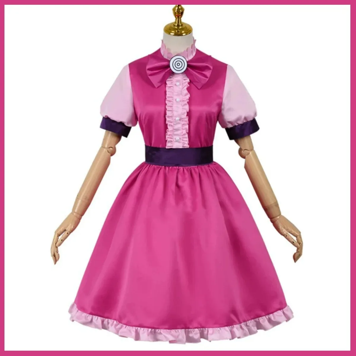 أنيمي مرحبا بكم في مدرسة الشيطان! أزياء إيروما كون بارباتوس باشيكو التأثيرية فستان الأميرة لوليتا حذاء امرأة بدلة حفلات عيد الميلاد