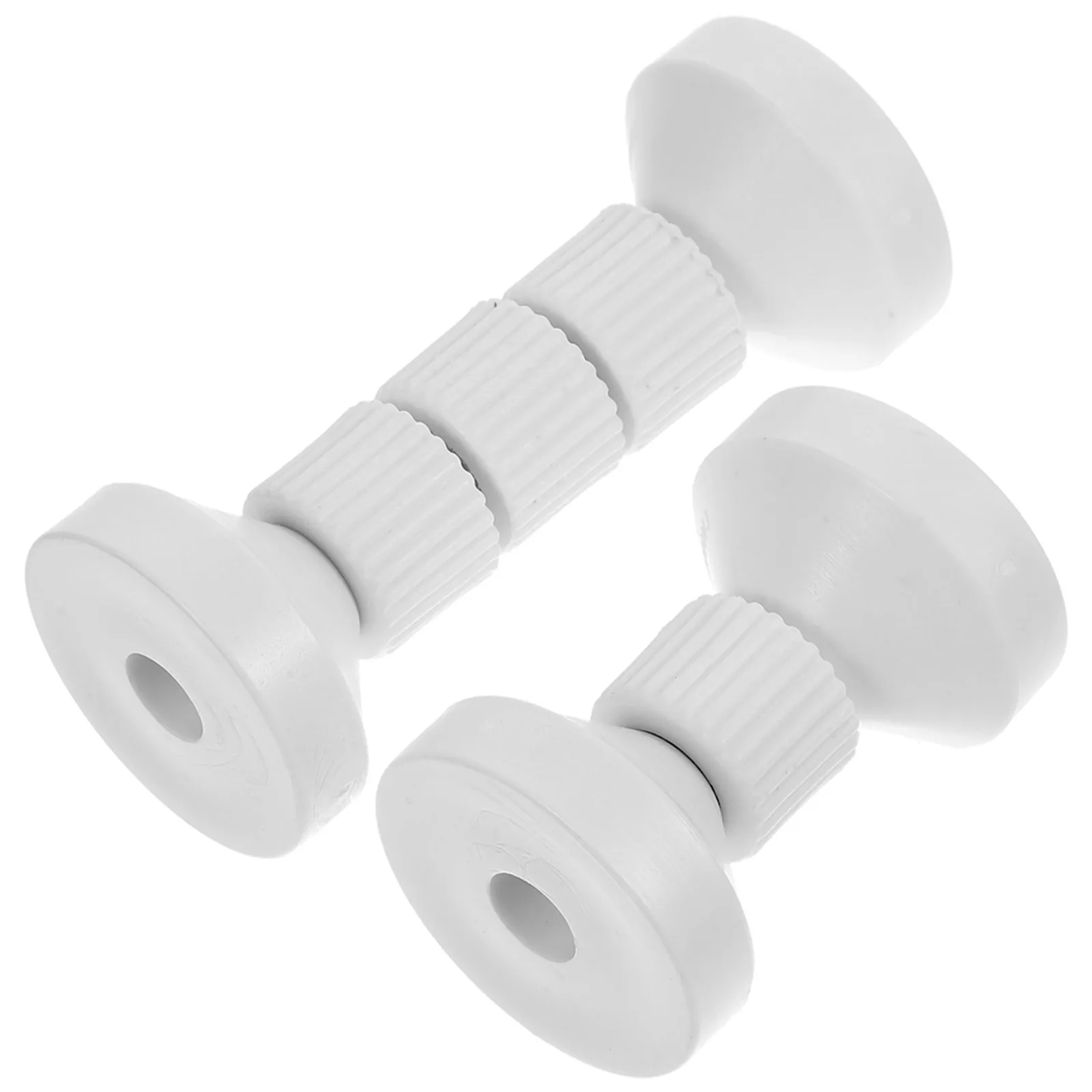 قطعتان من جهاز تثبيت السرير باللون الأبيض مع سدادة اللوح الأمامي ووسادة EVA وإطار سرير قابل للتعديل وأداة مضادة للاهتزاز #4