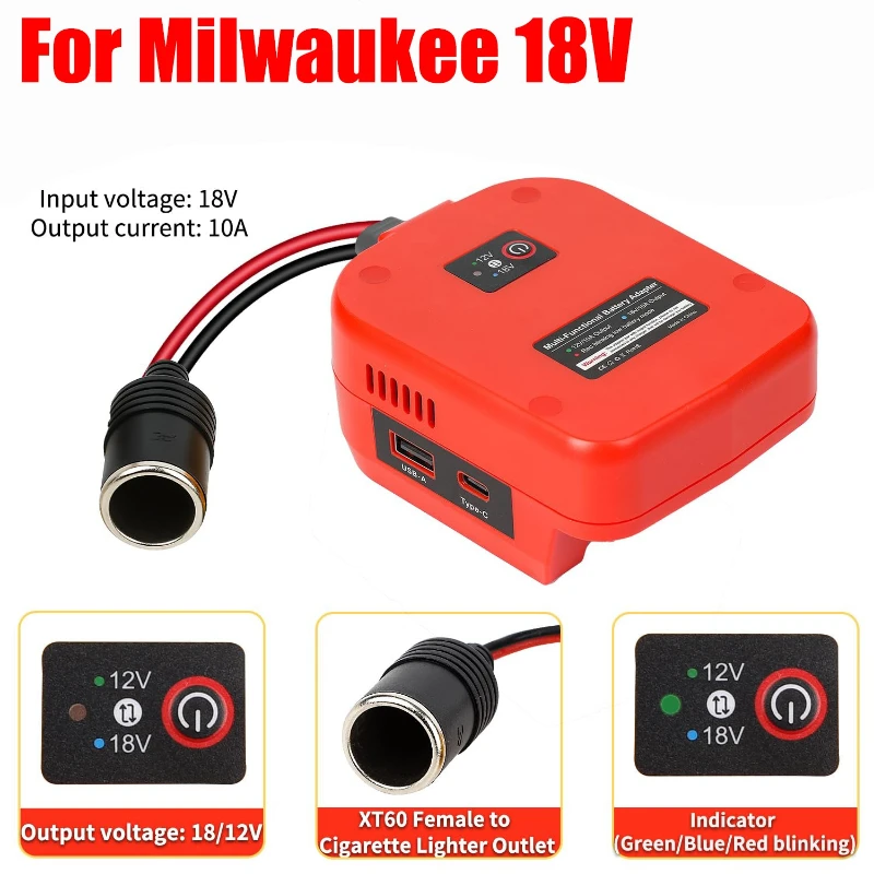 convertisseur-de-puissance-18v-a-12v-adaptateur-compatible-avec-les-batteries-au-lithium-milwaukee-18v-pour-le-bricolage-avec-port-usb-type-c