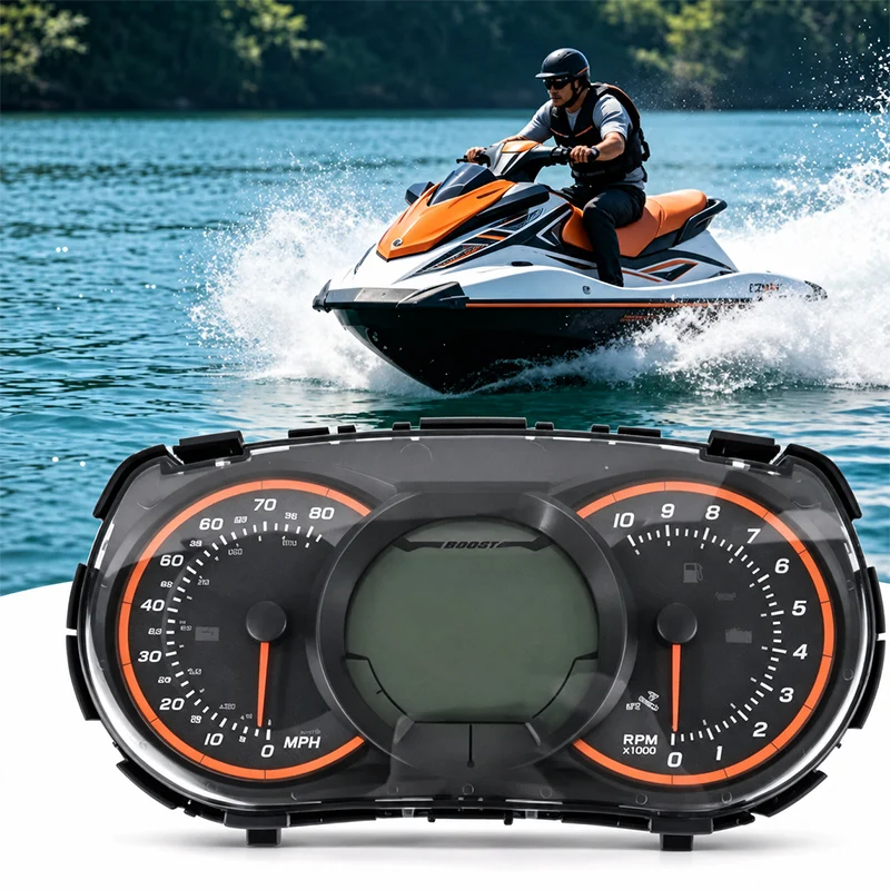 Direct Fit Speedometer Cluster Replacements 278002716 LCD Display Cluster Easy to Use for 2012-2013 Watercraft Models