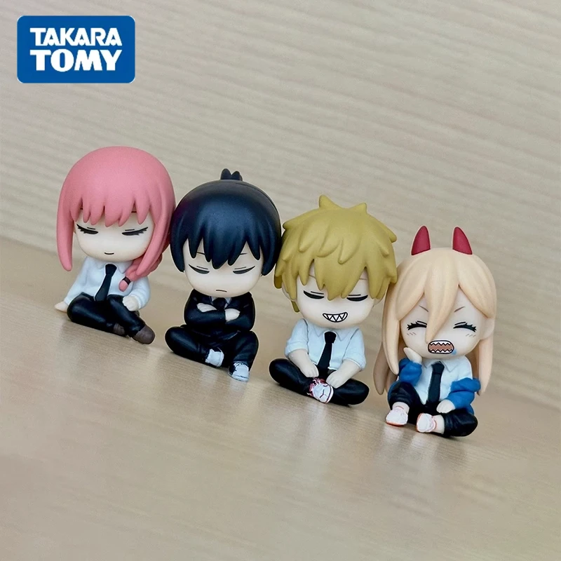 

TAKARA TOMY аниме бензопила человек гашапон игрушка плечо-назад спальный стиль Denji Hayakawa Aki Power модель персонажа детский подарок