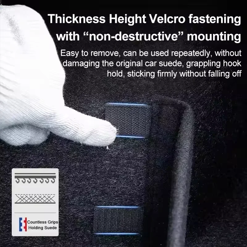 سيارة سماكة صندوق تخزين صندوق تخزين المنظم التقسيم الجانب اكسسوارات السيارات أجزاء ل Volkswagen VW ID.4 X 2020 ~ 2024 2022 2023 #2