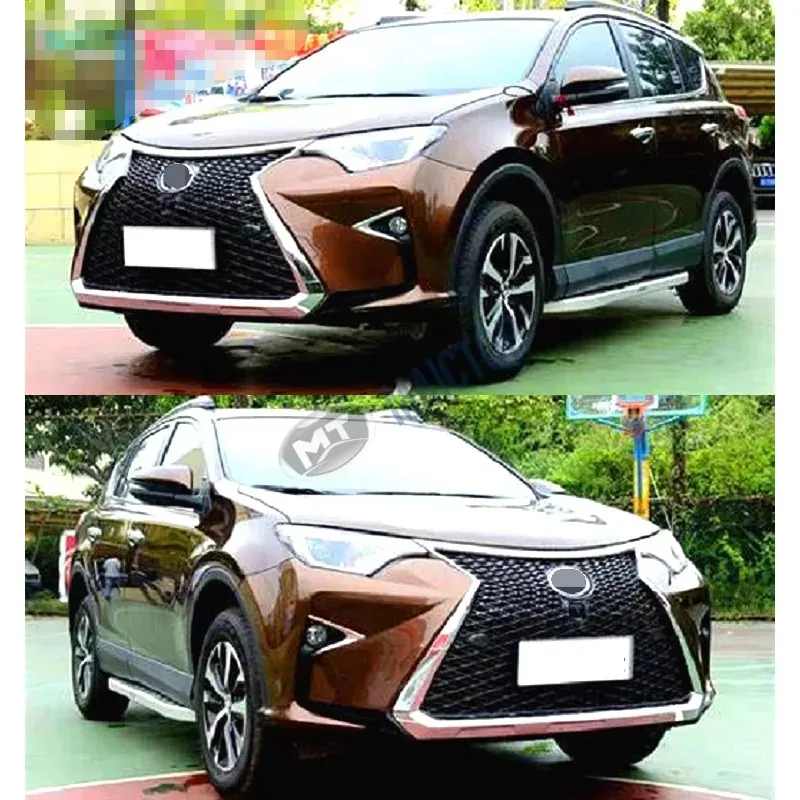 

Maictop Car Body Parts Facelift Front Rear Bumper Grille for Rav4 Rav 4 2016-2018 Body Kit Upgrade to NX Style
