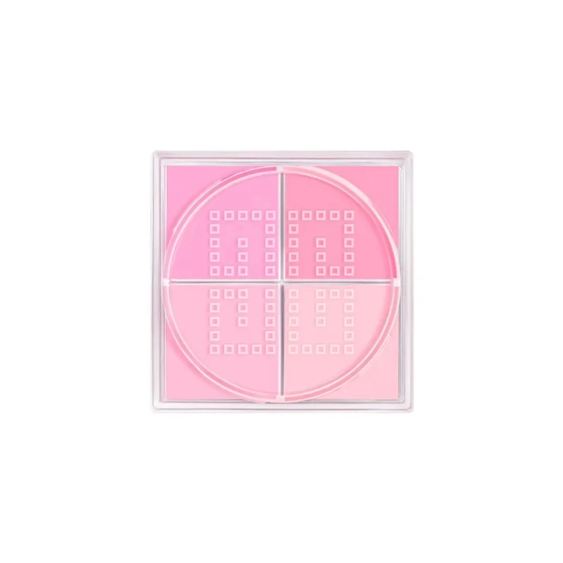 4 Square Grid Face Blusher Vibrant Orange Makeup Blush Palette Cheek Contour Blush Powder Korean Makeup Rare Beauty 화장품