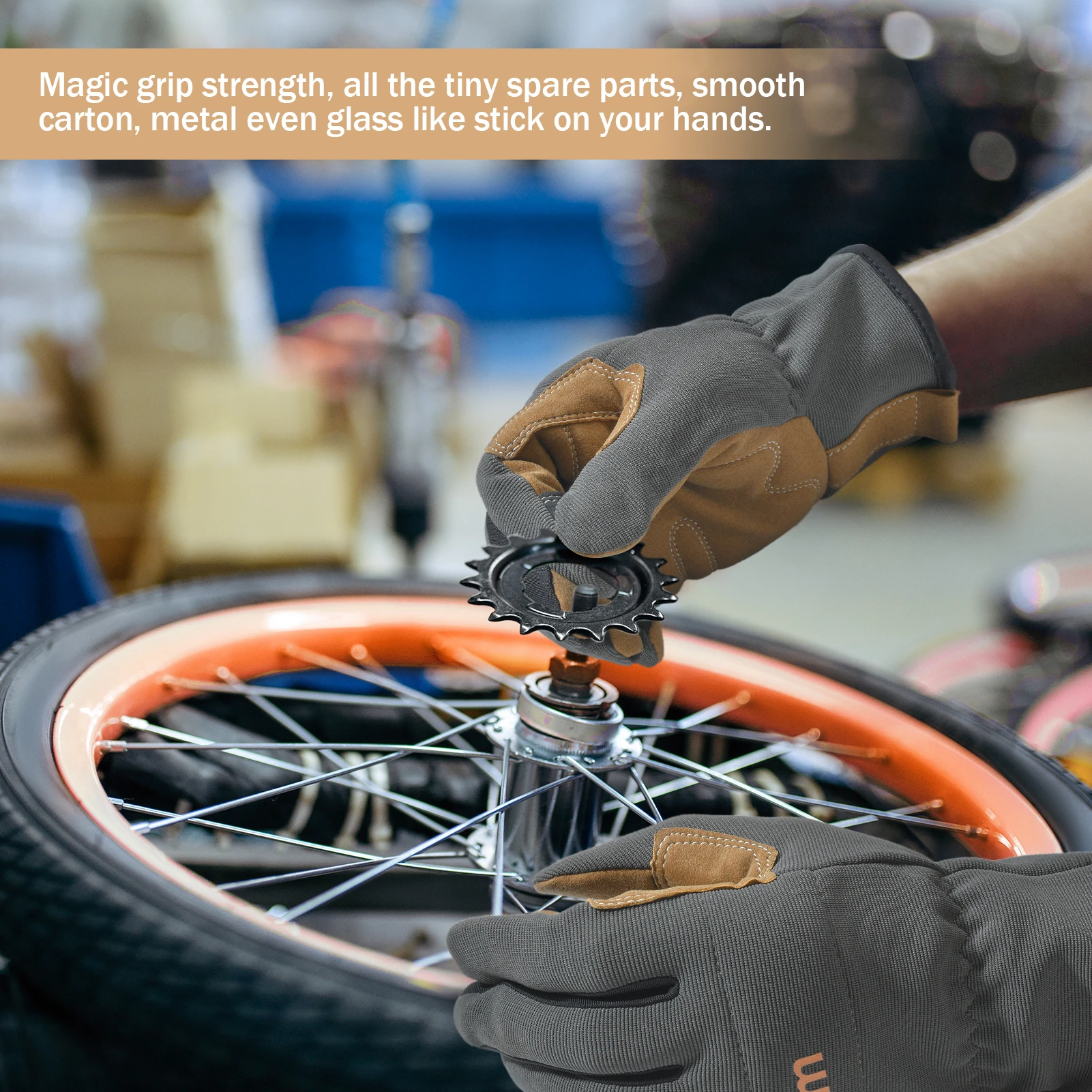 1 زوج عالية الأداء متعددة الأغراض قفازات العمل خفيفة واجب للرجال والنساء تنفس وعالية البراز شاشة تعمل باللمس ل Multipur #4
