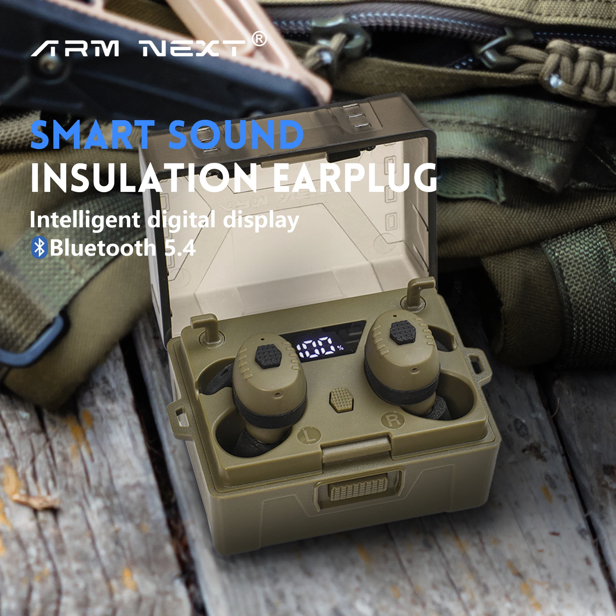 

Wireless bluetooth headphones Ear Noise Protection active headphones for shooting Suitable for military hunting and shooting