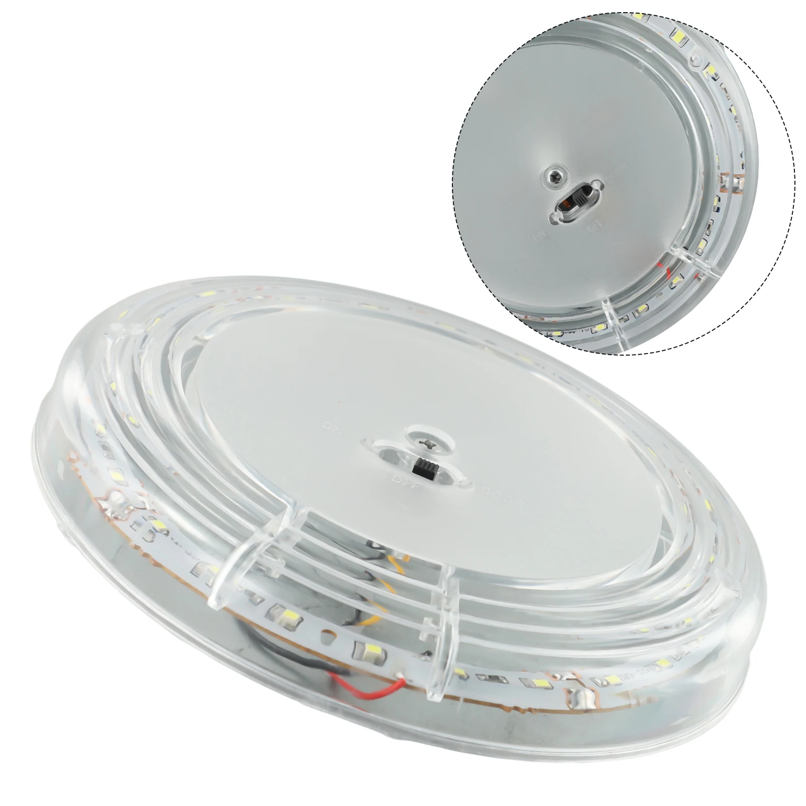 Ceiling Light Dome White Lamp 155 30MM Caravan Dome White Lamp Roof Ceiling Interior Light For Interior Lighting