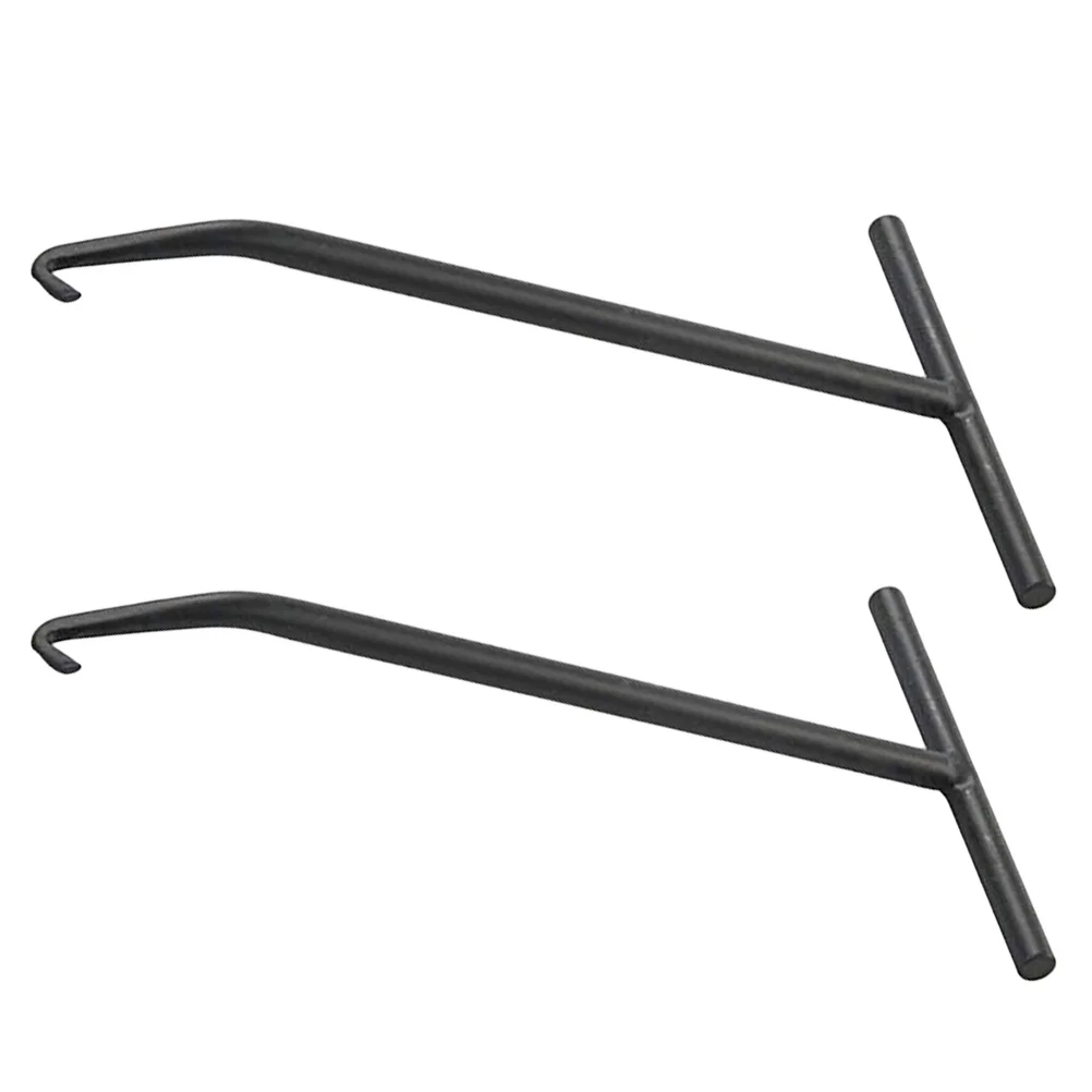 2 Pcs Exhaust Pipe Snap Hook Motorbike Accessories Tailpipe Spring for Carbon Steel Practical Puller Tool T-Hook Useful