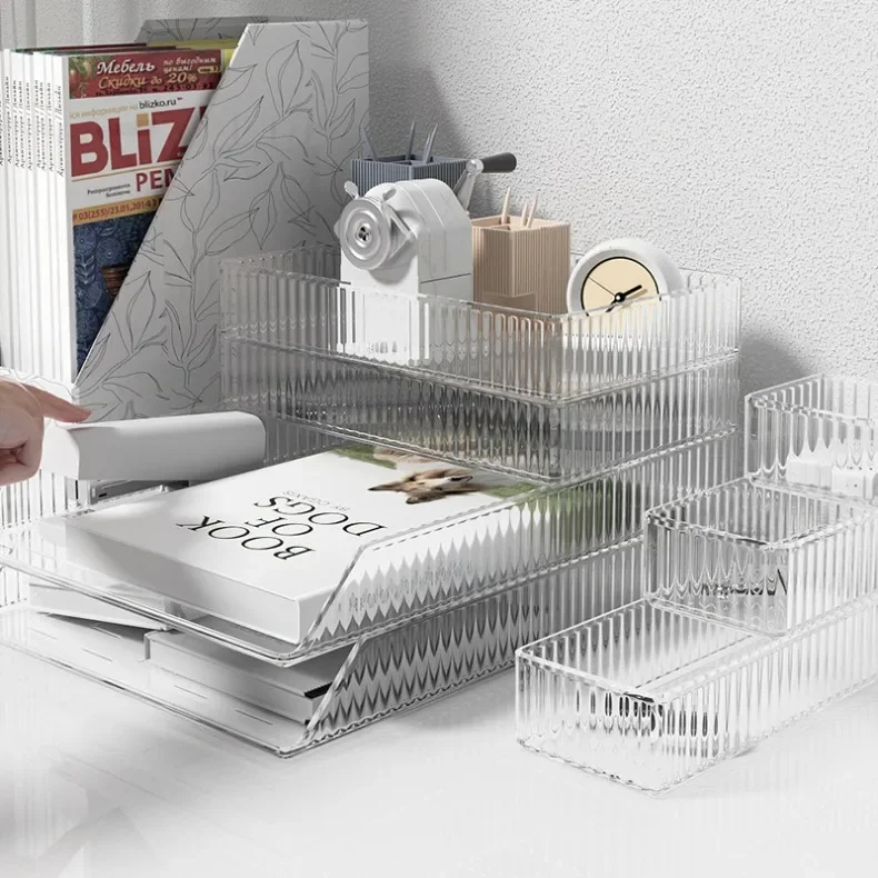 Transparente Schublade zur Aufbewahrung von Schmuck und Accessoires, Plastik-Organizer für Haushaltsgegenstände und Kosmetik – Detail 8