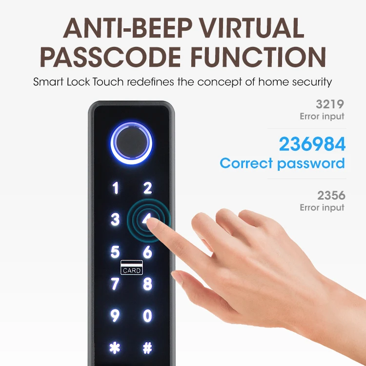 Locstar Hot Selling High Quality Aluminum Alloy Slim Digital Intelligent App Smart Lock