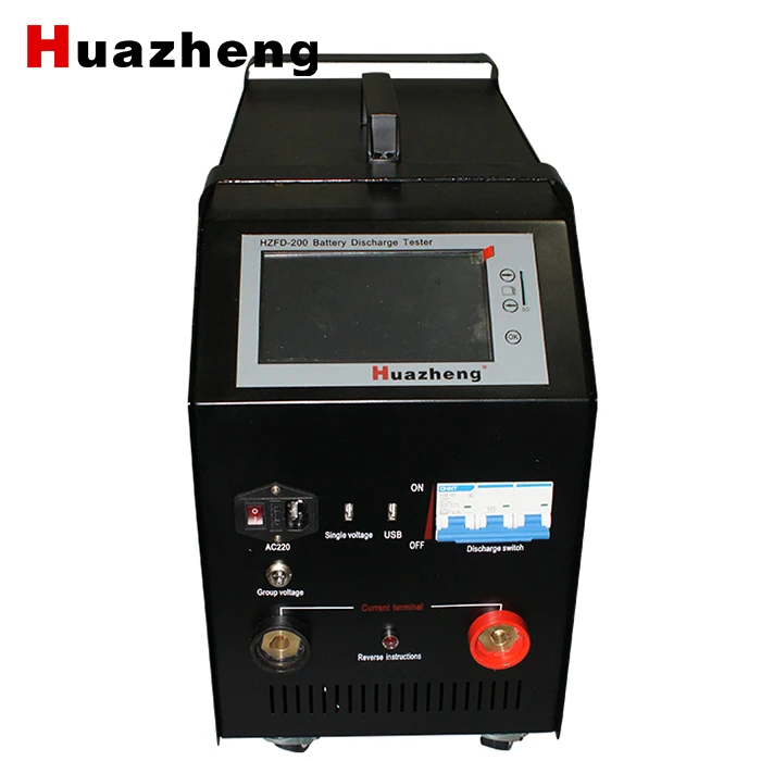 Huazheng HZFD-200 Factory Lead Acid Storage Battery Tester High Accuracy Battery Discharge Capacity Load Tester