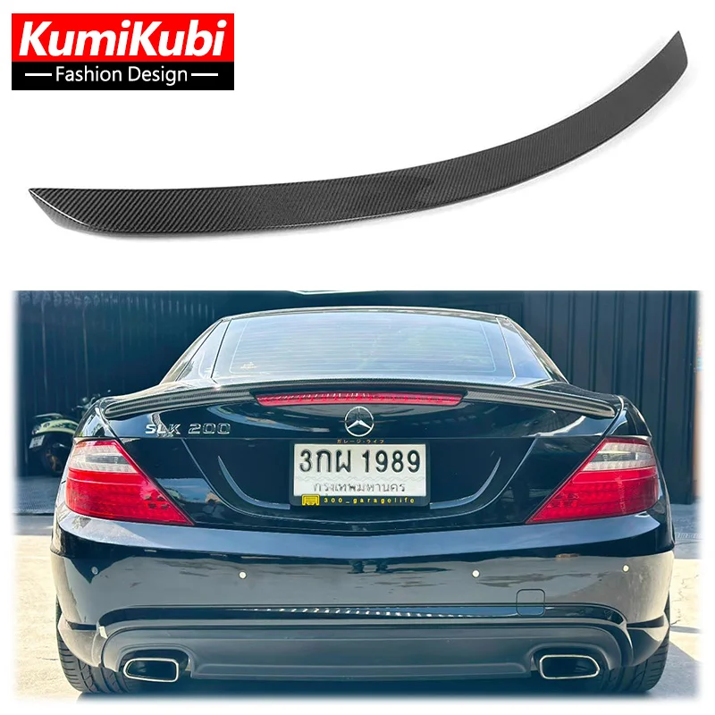 R172 Spoiler AMG Style Carbon Fiber Rear Trunk Spoiler Wing For Mercedes Benz SLK Class R172 SLK250 SLK200 SLK350 SLK55 2012+