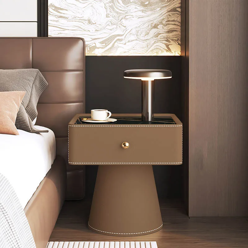 Space Saving Popular Nightstand Compact Vintage Bedside Table European Fashion Mesa Cabeceira Storage Bedroom Furniture