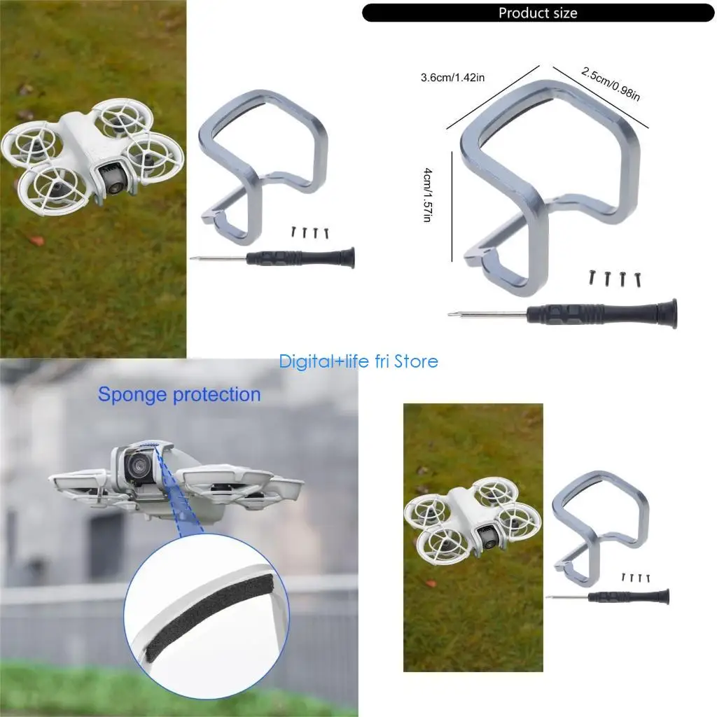E06D Protective Gimbals Bumpers Guard for Drones with Aluminum Alloy Camera Protectors AntiCollision Bar