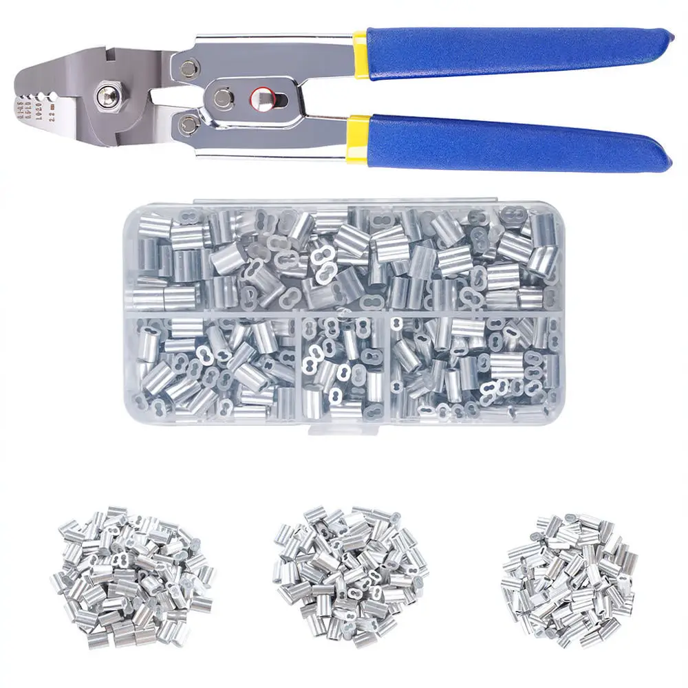 Steel Cable Crimping Pliers 10 Inch Wire Rope Swaging Tool Aluminum Sleeve Fastener Cutting Manual Repair Hardware Tool - view 2