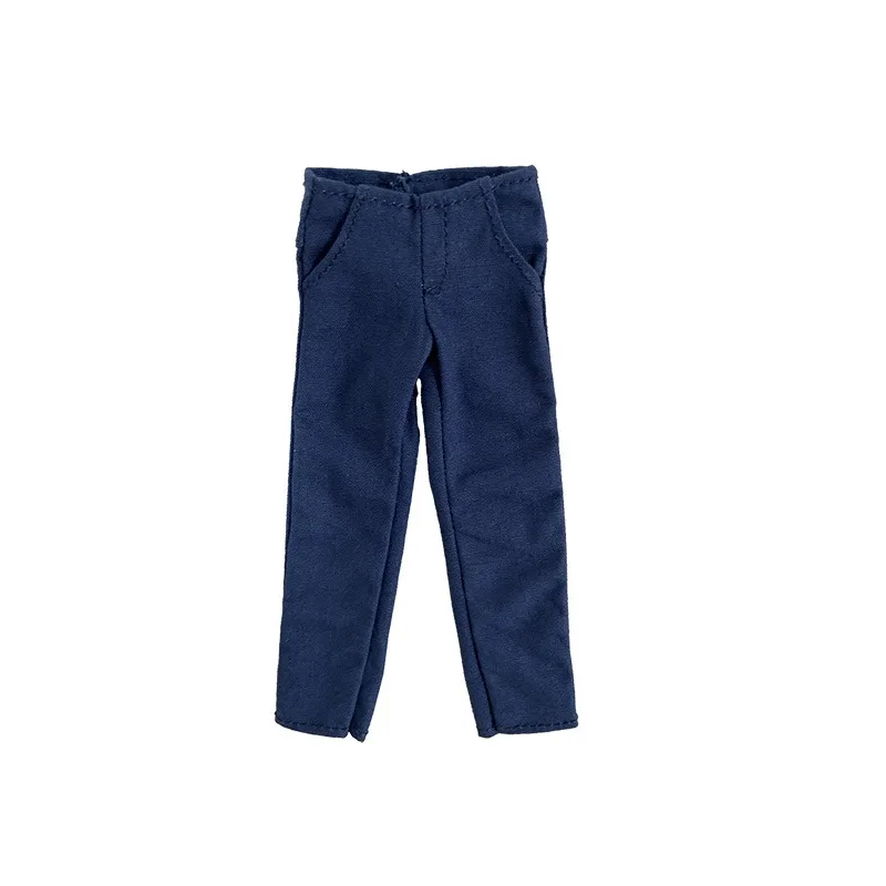 ชุดเสื้อเชิ้ตสีขาวทันสมัยพร้อมกางเกงลำลองสำหรับฟิกเกอร์ขนาด 1/12  แบบ DIY สำหรับตุ๊กตาทหารชายขนาด 6 นิ้ว