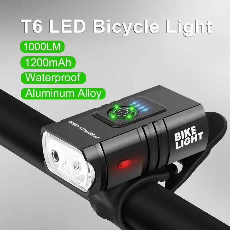 Led Flashlight Sleek Design Usb Rechargeable High Lumens Versatile Bike Accessory Durable Aluminum Alloy Waterproof Flashlight