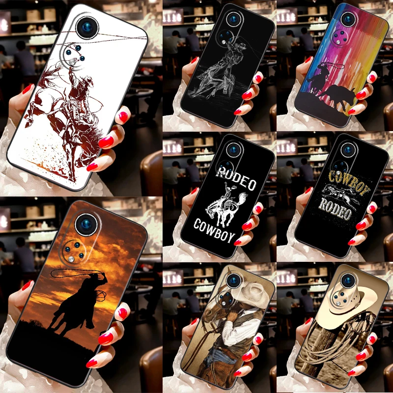 Funda deportiva extrema Rodeo Cowboy Lasso para Honor Magic 7 Pro 5 6 Lite Honor 200 Pro 50 70 90 X9a X8a X8 X9 X8b X9c X9b