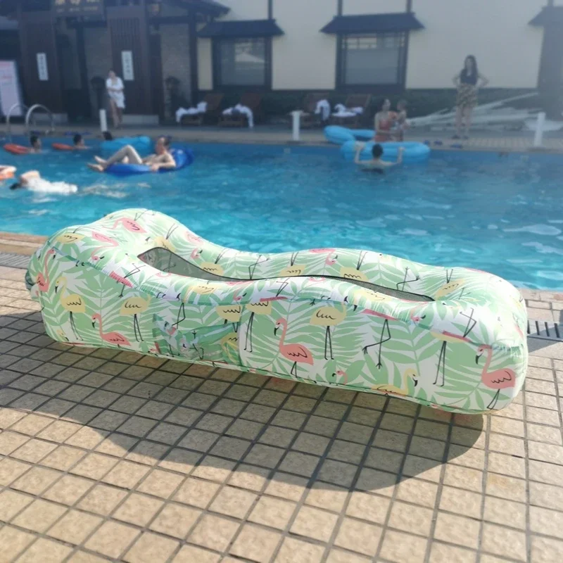 Outdoor Foldable Air Bed Sofa, Inflatable Couch, Sleeping Bed for Travelling, Camping, Hiking, Pool, Beach Parties