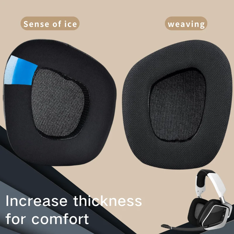 Earpads Replacement for Corsair Void/Void Pro/Void Elite/Surround Wired & Wireless RGB USB Gaming Headsets,Added Thickness