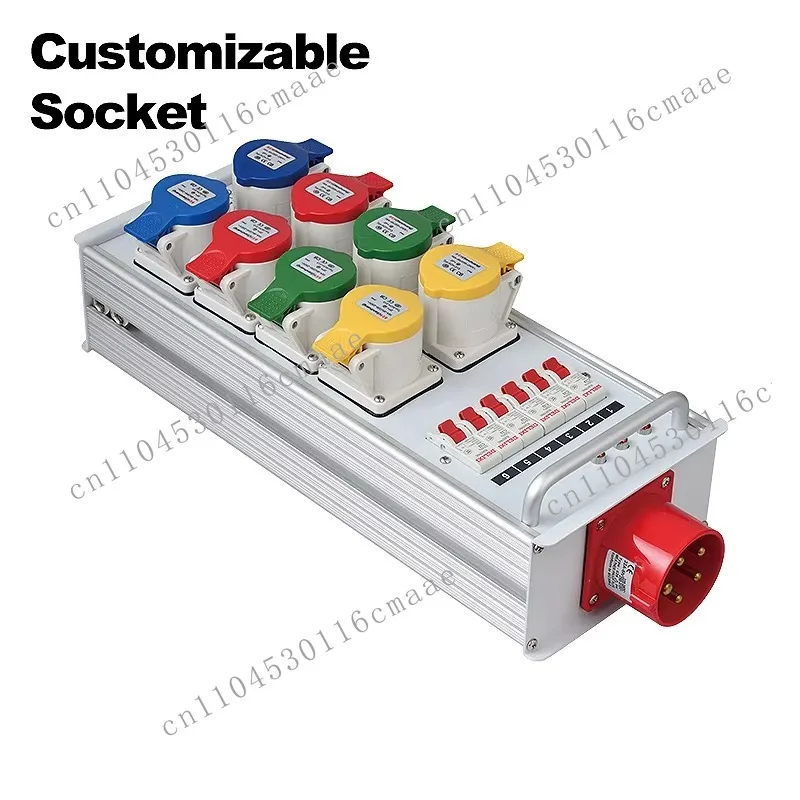 8 Way 32A Light Sound Power Distro 10CH 16A Output Power Distribution for Stage Event Mobile Performances Electrical  Box