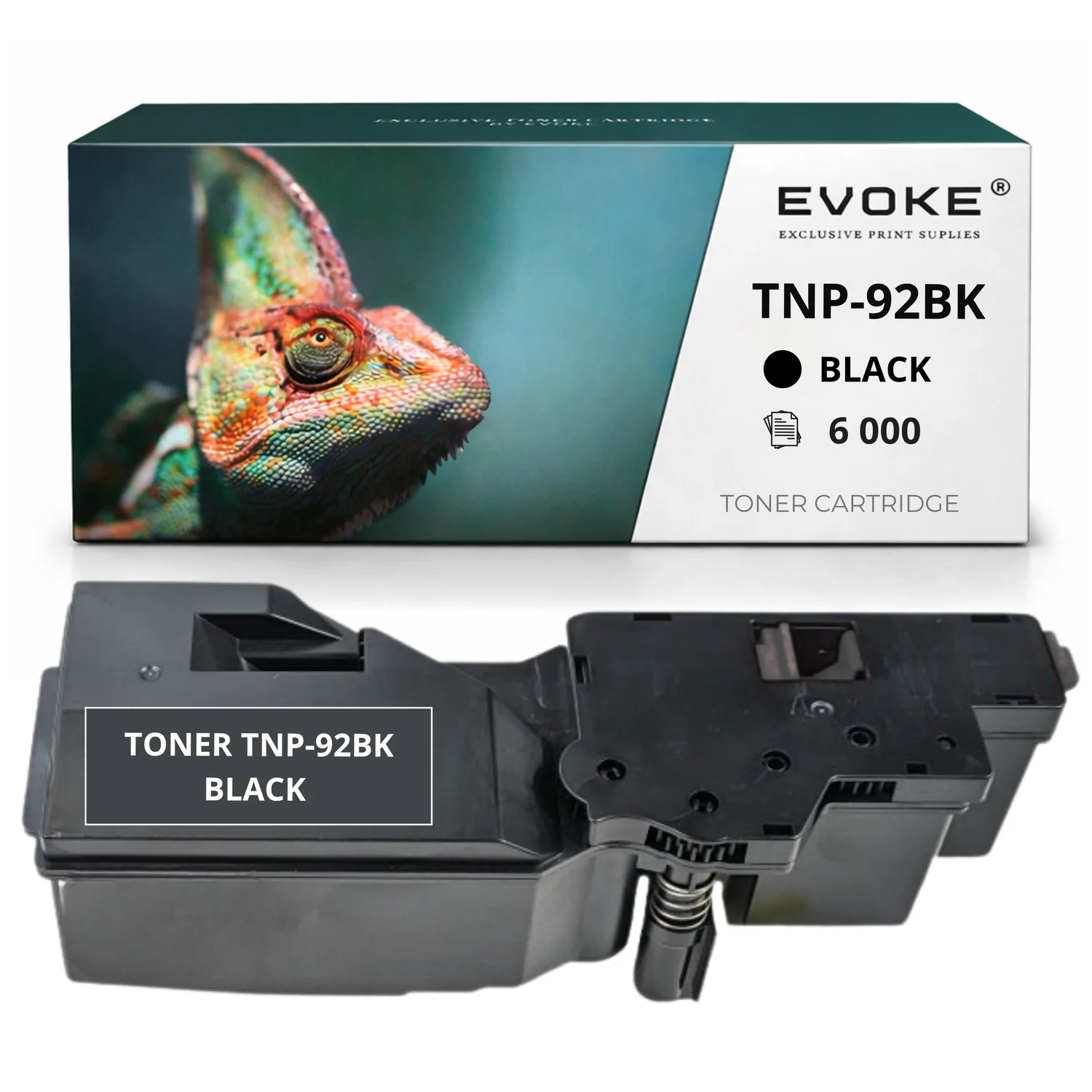 Evoke Compatibele Toner voor Konica Minolta Tnp-92Bk Tnp92Bk Tnp-92 Tnp92 Ae1Y150 Zwart 6000 Pagina's Bizhub C3120I