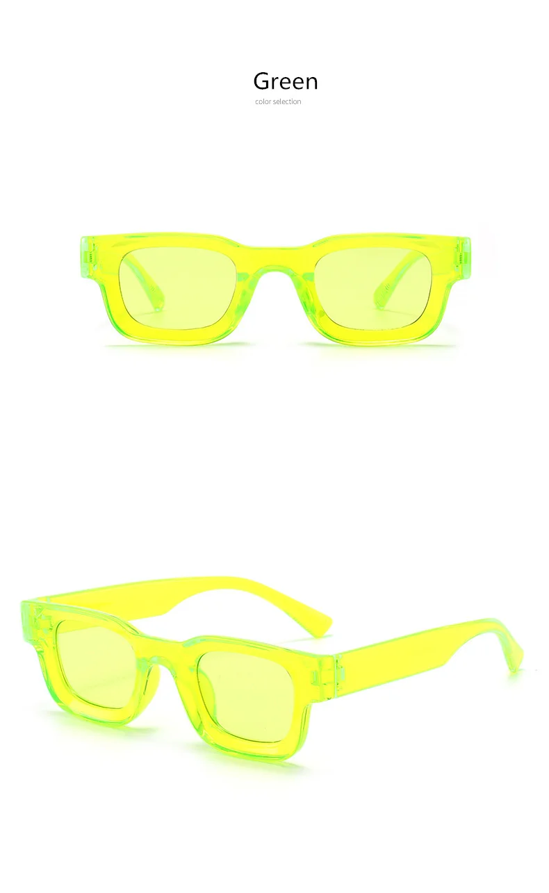 Kleine Rahmen Sonnenbrille Männer Frauen Vintage Quadrat Sonnenbrille Marke Designer Konkaven Spiegel Schwarz Brillen Shades UV400 – Detail 13