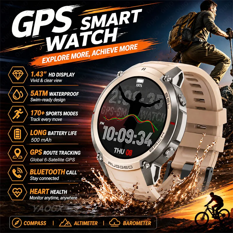 New GPS Smart Watch 1.43