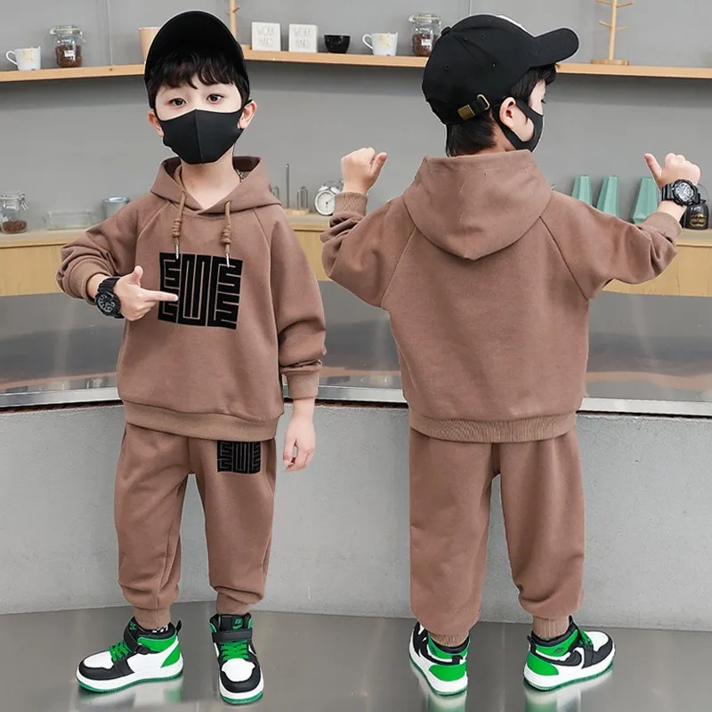 Autumn Fashion Baby Clothes For Children Boys Print Hoodies Jacket Coat Pants 2Pcs/Sets Toddler Casual Clothing Kids Tracksuits