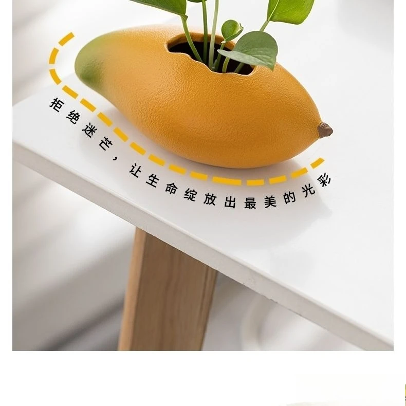Mango] vase water-raising ornament, green dill hydroponics living room decoration, desktop table flower utensils small and fresh