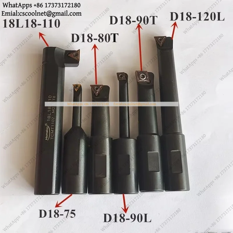 1pc 18L18-110 D18-120L D18-140L Boring Bar D18-90L D18-80T Boring Holder F1-18 Head Use Tool Accessories