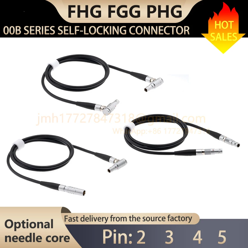 00B FGG FHG push-pull self-locking male plug PHG docking socket 2 3 4 5 6-pin with shielded and unshielded cables
