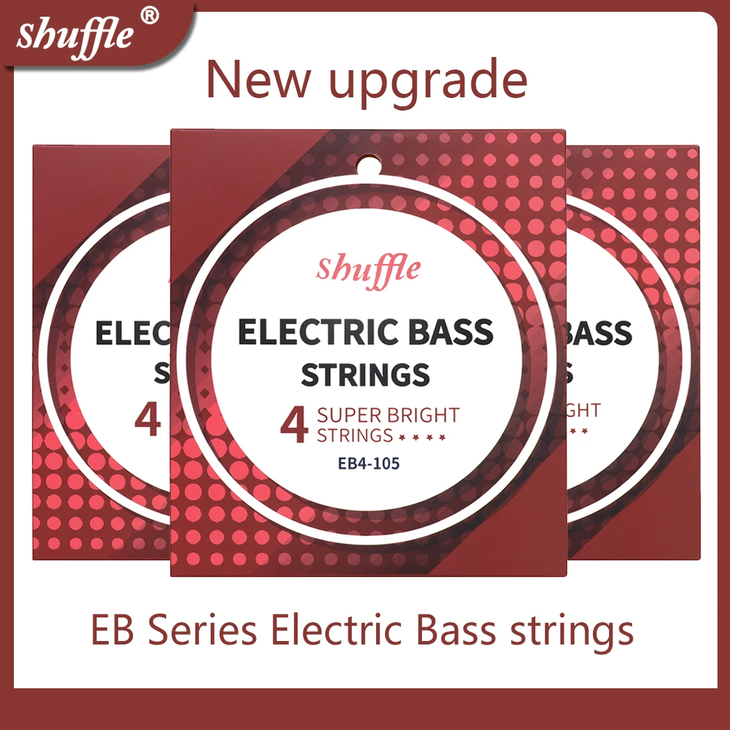 

Shuffle EB4-105 4 String Electric Bass Guitar Strings Hexagonal High Carbon Alloy Nickel Steel Wrap Bass Guitar & Accessories