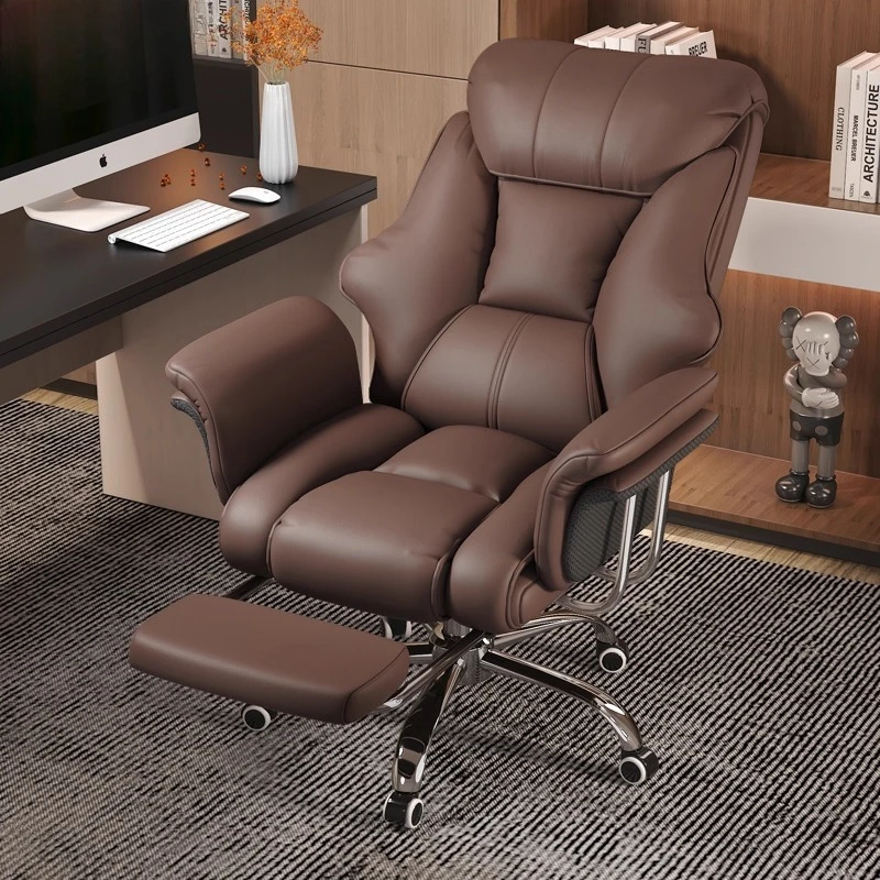 

Lazy Ergonomic Office Chair Kneeling Cute Comfy Study Office Chair Luxury Comfortable Acrylic Leather Muebles Office Furniture