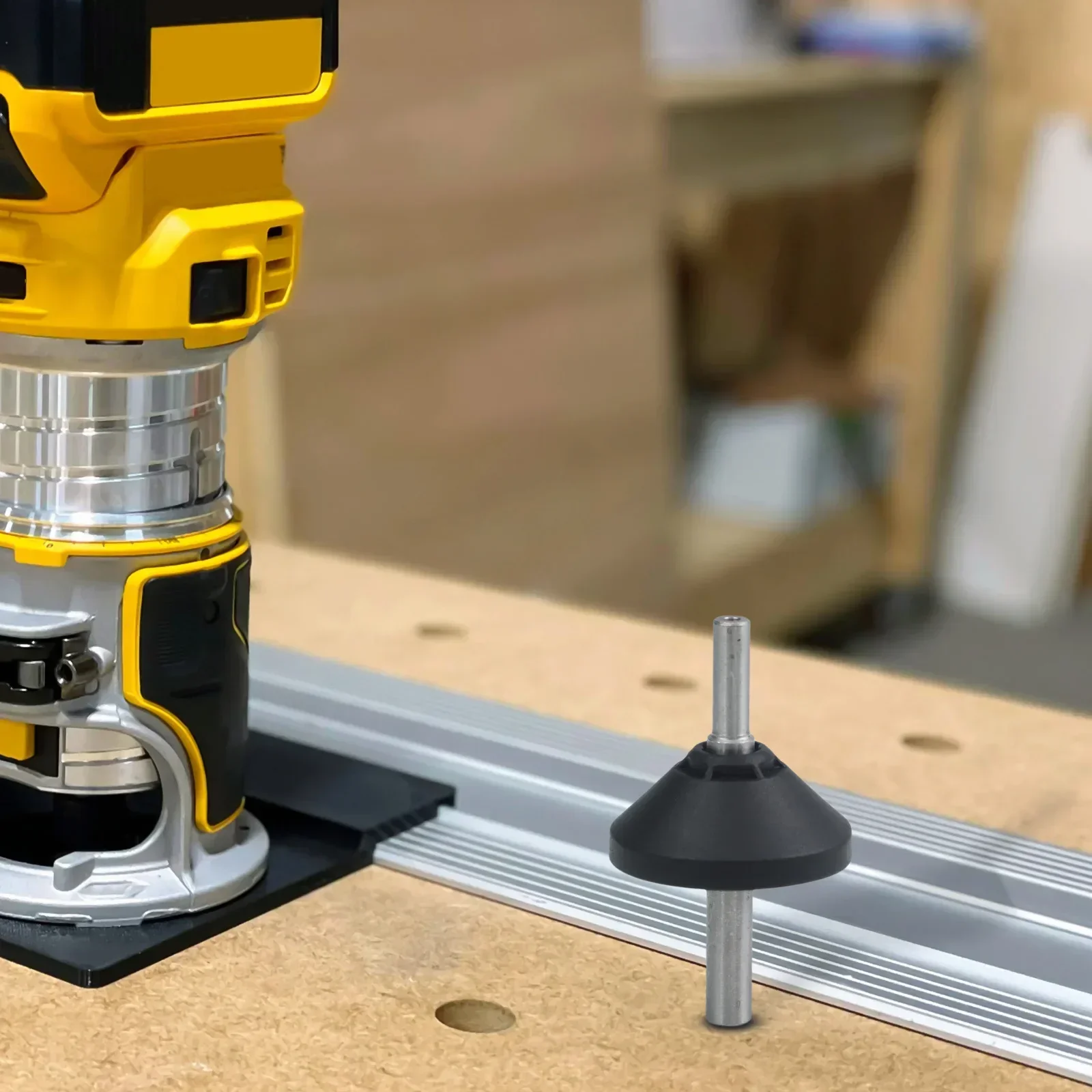 Centering Cone Compatible with DNP617 For Fixed Base Compact Router for Improved Bit Positioning During Edge Routing Tasks