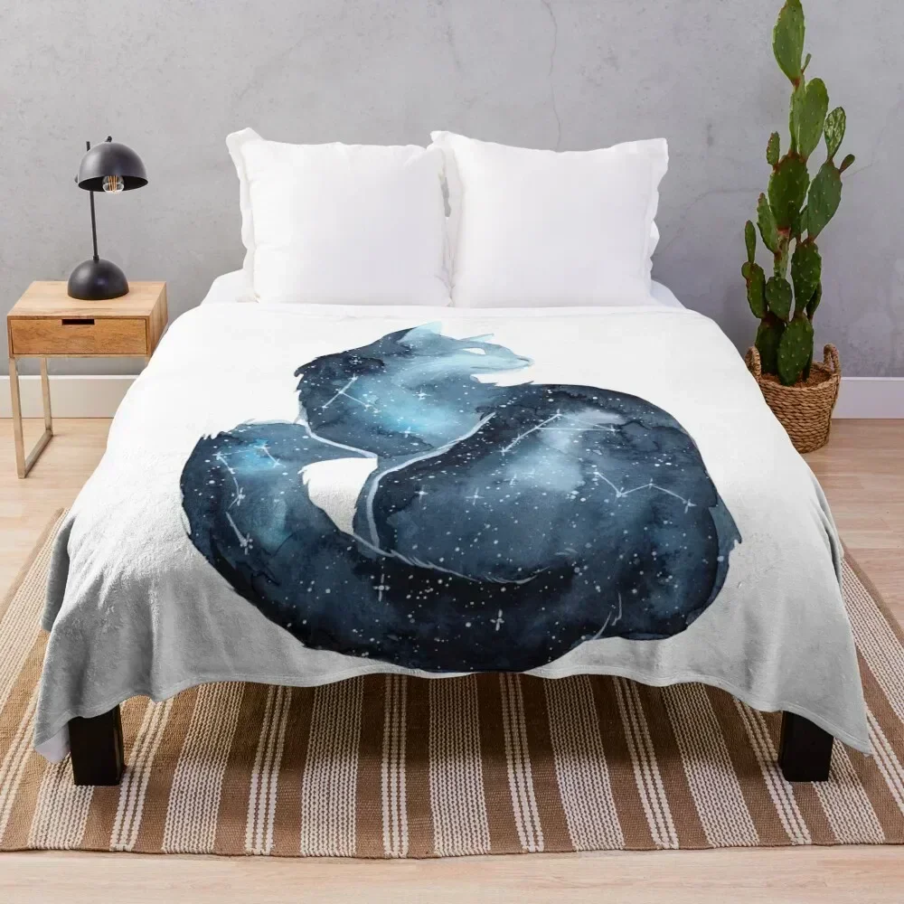 

Galaxy Cat Throw Blanket Breathable Lightweight Blanket for Adults Kids
