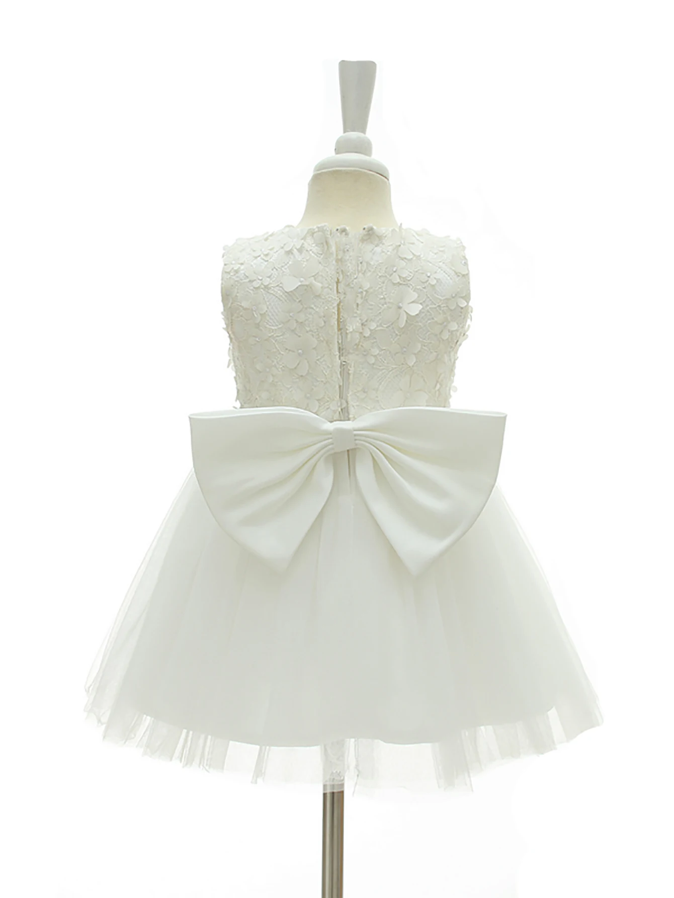 New Arrival Tulle Flower Girl Wedding Dress Infant Toddler Party Frock Princess Dresses for Baby Girl