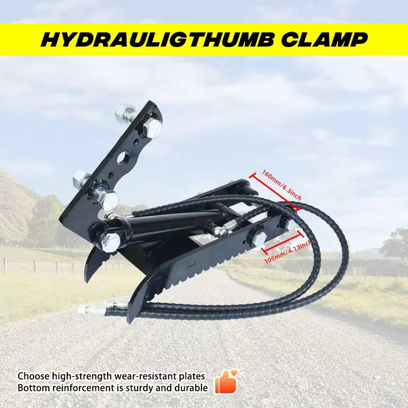 مرفق حفارة صغيرة ظرف الإبهام الهيدروليكي، ملحق ظرف الإبهام للحفارة الصغيرة مناسب للحفارة الصغيرة 1-3 طن #4