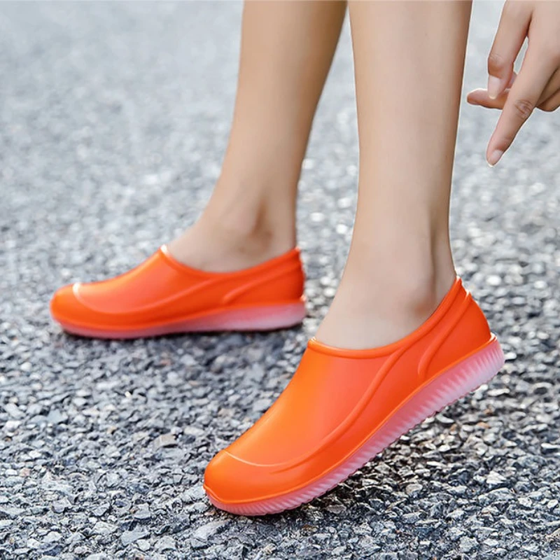 

Низкие однотонные мужские туфли для приготовления пищи, износостойкие водонепроницаемые новые галоши для взрослых, городские дешевые резиновые сапоги, резиновые сапоги для рыбалки для мужчин