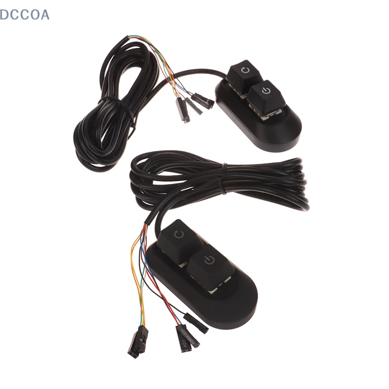 Computer Desktop Switch PC Motherboard External Start Power Extension Cable Key Switch